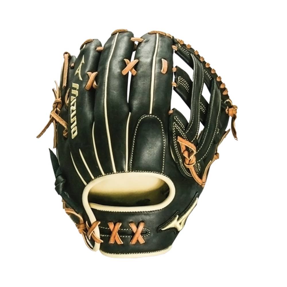 Mizuno Men's Pro Select Outfield Baseball Glove 12.75" - Deep Pocket Black (312677-HCA)